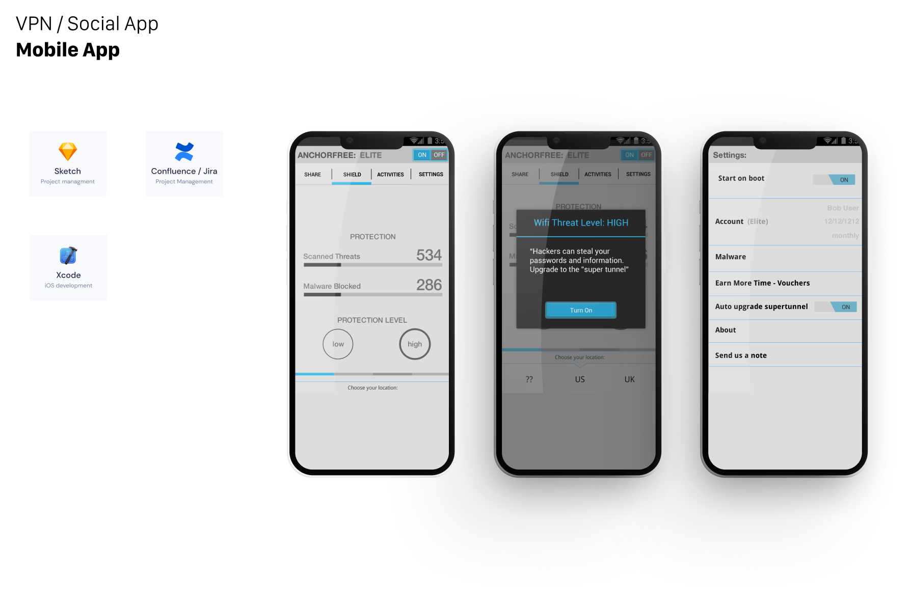 <span>Anchorfree</span>Mobile/Web VPN