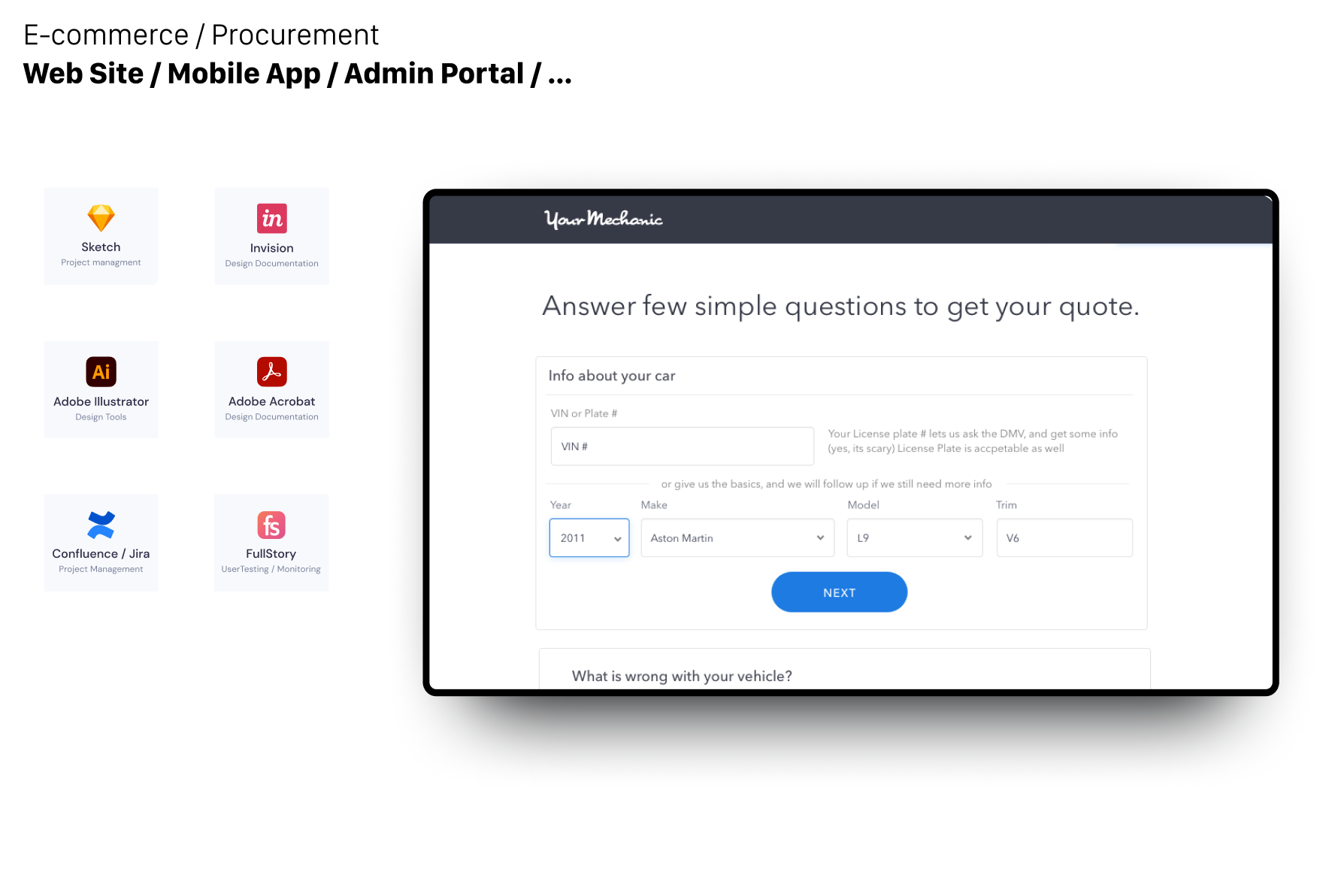 <span>YourMechanic</span>Mobile Mechanic App